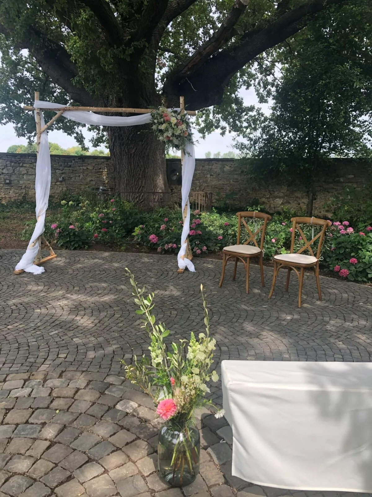 Traubogen in der Wiesenmühle in Kettenheim