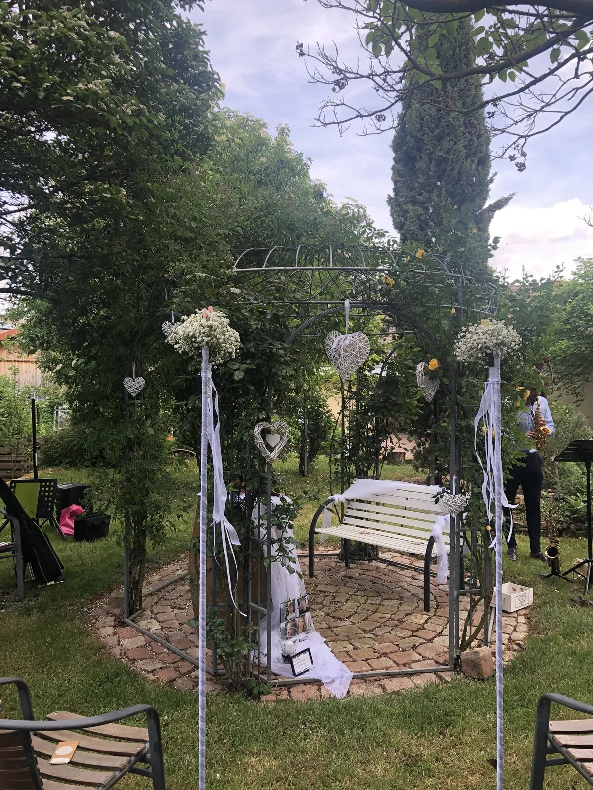 Hochzeitsdekoration im Weingut Möbus