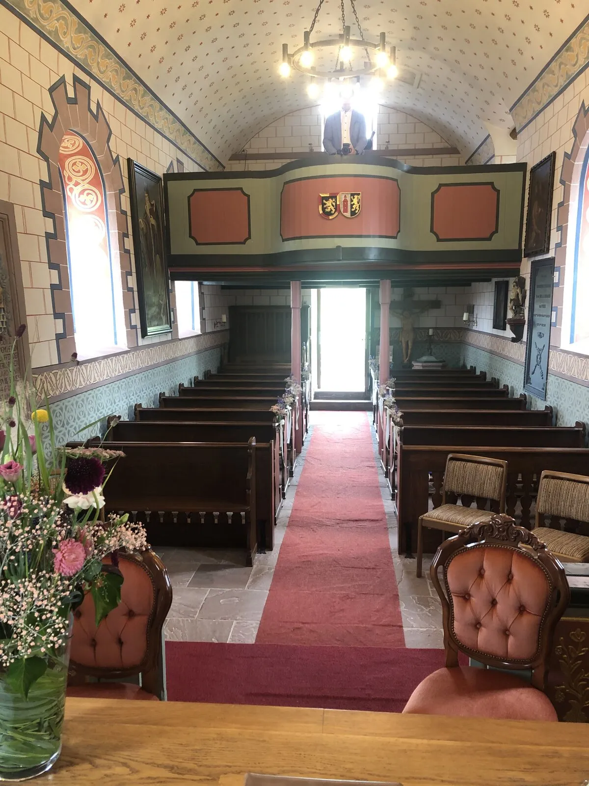 Hochzeitsdekoration in der St. Pankratius Kapelle